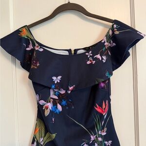 Ted Baker Navy Floral Top